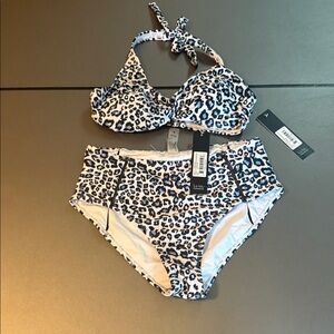 Leopard Print Bikini Set Nicole miller